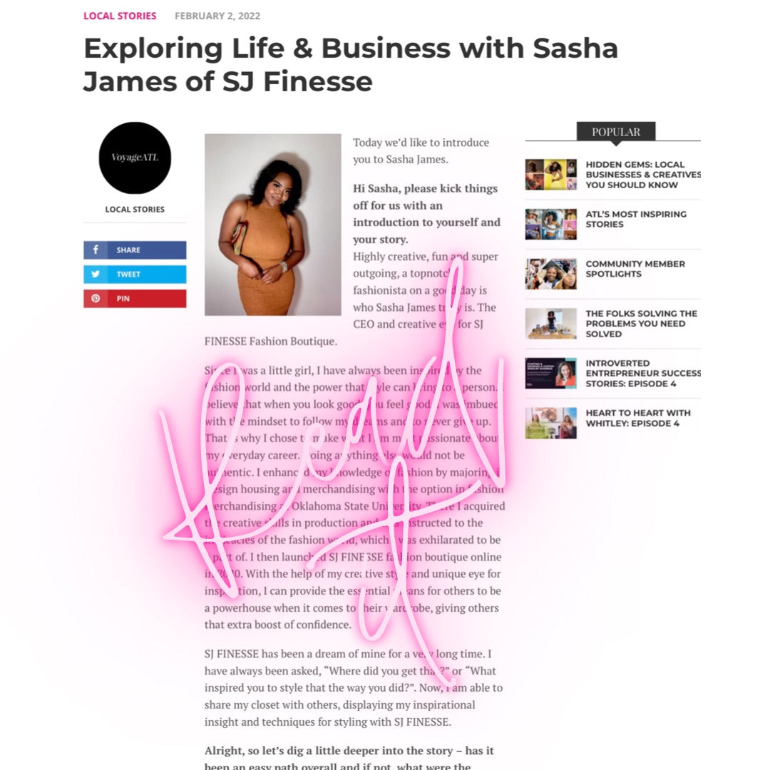 Read it image of Exploring Life and Business with Sasha James of SJ Finesse 